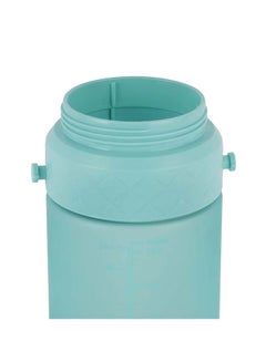 رويال فورد Royalford 1450 ML Water Bottle RF12163 Plastic Bottles with Flip Lid, Silicone Sipper and Straw, Strap, with Carry Handle Perfect for School, Office and Gym Leak-Proof Multicolor 1450ml  - Image 5