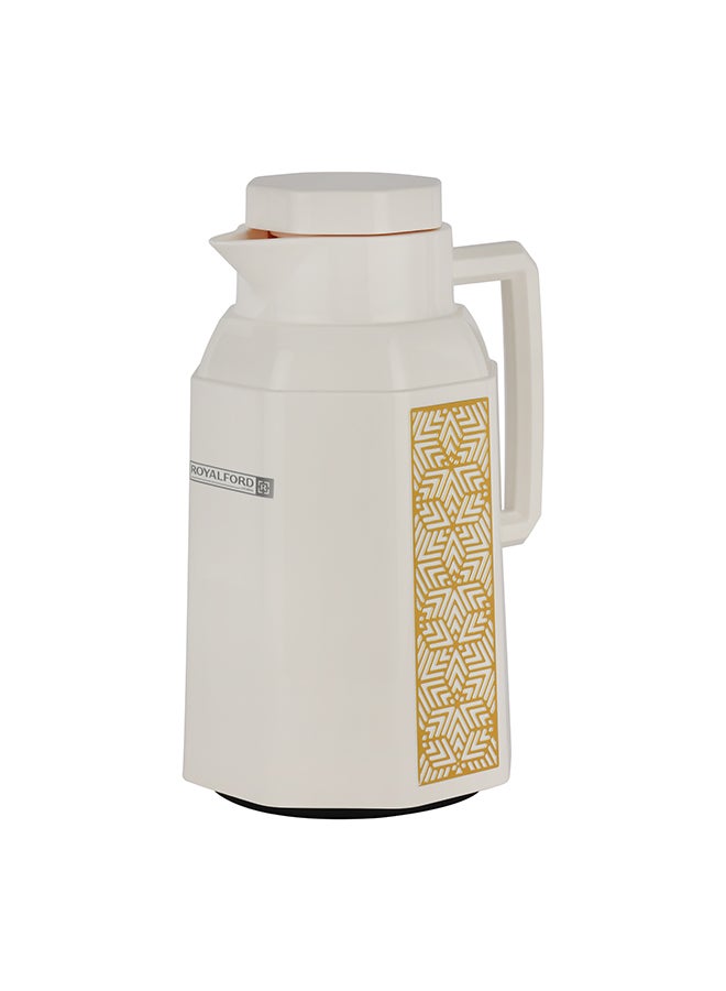 رويال فورد Royalford 1.0 L (33.5 oz) Vacuum Flask- RF12136/ with Pink Glass Inner and PP Outer Body/ Keeps Your Drinks Hot or Cold, Asbestos-Free and Hygienic/ Leak-Proof and Portable Design Multicolor 1.0 L (33.5Liters  - Image 1