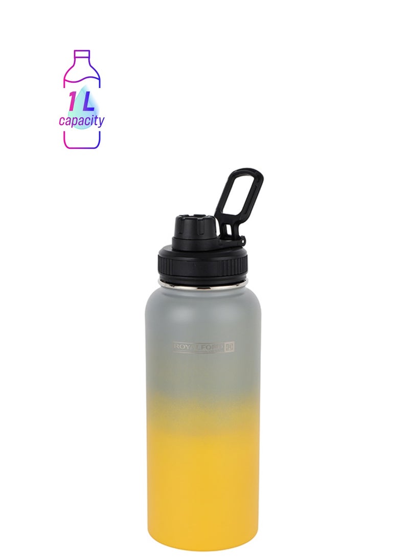 Royalford Royalford 1000ml Stainless Steel Vacuum Bottle RF12395 Preserves the Flavor and Freshness, Unbreakable Portable, Leak-Resistant and Light-Weight Multicolor 1000ml  - Image 1