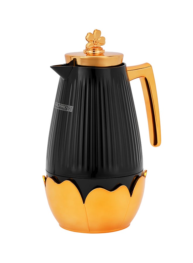 رويال فورد Royalford 1.0 L (33.5 oz) Vacuum Flask- RF12127| With Pink Glass Inner and PP Outer Body| Keeps Your Drinks Hot or Cold, Asbestos-Free and Hygienic Multicolor 1.0 L (33.5Liters - Image 1