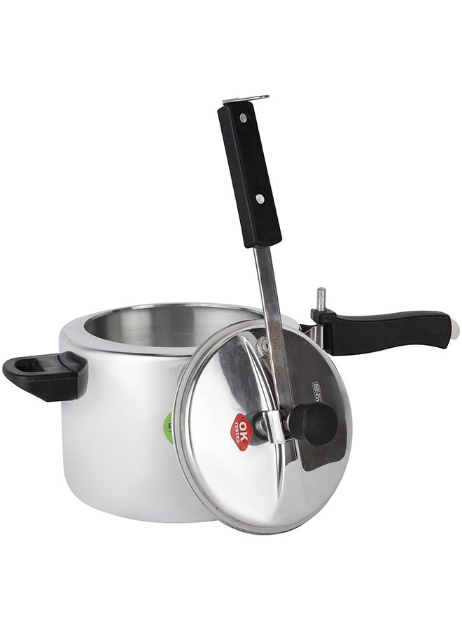 Royalford 5 liter and 3 liters Aluminum Pressure Cooker Combo- RF12554/ Equipped with Improved Pressure Regulator and Inner Lid/ Durable Construction with Firm and Comfortable Handles Multicolor 3Liters - Image 5