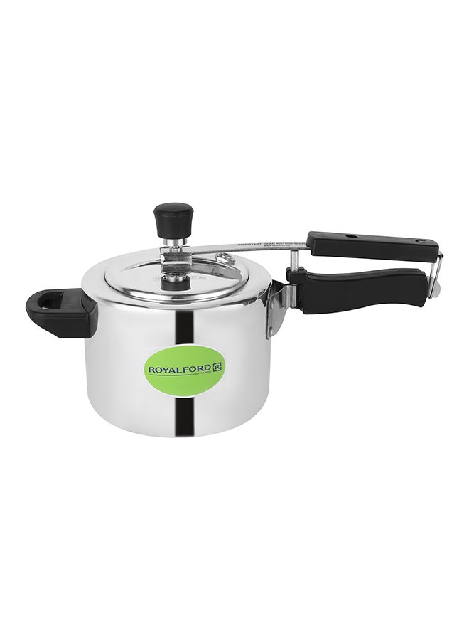Royalford 5 liter and 3 liters Aluminum Pressure Cooker Combo- RF12554/ Equipped with Improved Pressure Regulator and Inner Lid/ Durable Construction with Firm and Comfortable Handles Multicolor 3Liters - Image 2