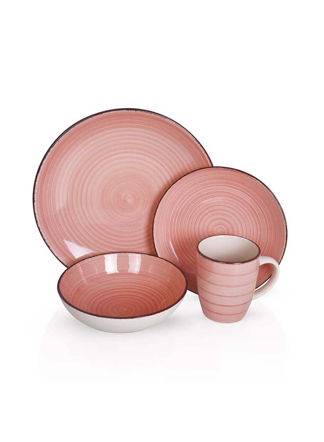 رويال فورد Royalford 16pcs Stoneware Dinner Set RF12410 Includes Dinner and Dessert Plates, Soup Bowls and Mugs Dishwasher-Safe, Microwave-Safe and Freezer-Safe Perfect for Home, Gifting Multicolor  - Image 4