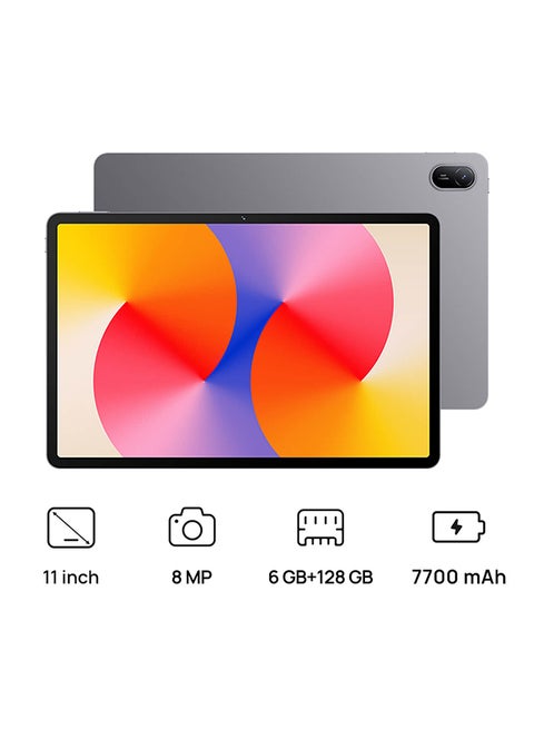 جهاز Matepad SE مقاس 11 بوصة باللون الرمادي السديم وذاكرة الوصول العشوائي (RAM) سعة 6 جيجابايت ومساحة تخزين داخلية 128 جيجابايت وواي فاي - إصدار الشرق الأوسط