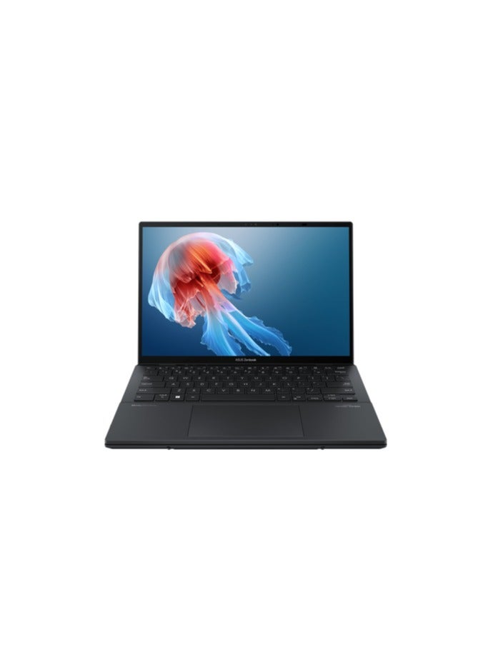 ASUS - Zenbook Duo UX8406M Intel Core Ultra 9 185H 14.0 Inch 3K OLED Touch 32GB RAM 1TB SSD Win 11 Home Arabic Inkwell Grey - Image 1
