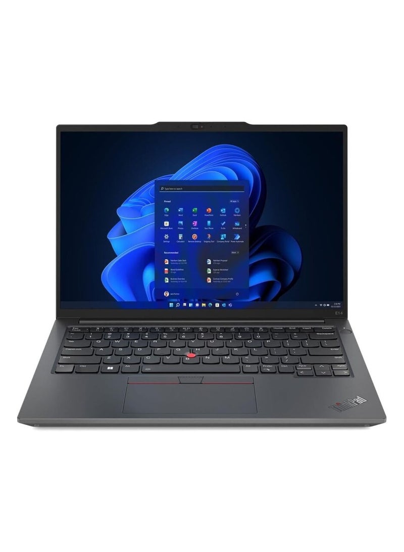 Lenovo Lenovo ThinkPad E14 I5-1335U - 8GB Ram - 512GB SSD - Nvidia MX550-2GB/14"WUXGA - Dos - Black W Bag-21JK000NGR English black English/Arabic black  - Image 3