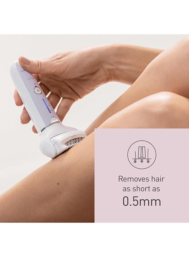 Panasonic - Wet And Dry Epilator For Women, Double Disc With 60 Tweezers, Flexible 90° Pivoting Head, 3 Speed Setting And Led Light, Up To 30 Minutes Operation Time, 2 Attachments, Es-Ey30 White - Image 1