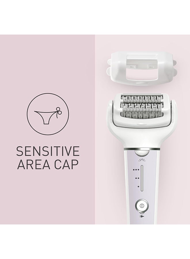 Panasonic - Wet And Dry Epilator For Women, Double Disc With 60 Tweezers, Flexible 90° Pivoting Head, 3 Speed Setting And Led Light, Up To 30 Minutes Operation Time, 2 Attachments, Es-Ey30 White - Image 1