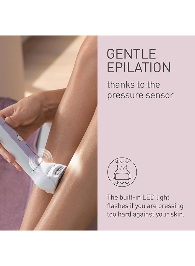 Panasonic - Wet And Dry Epilator For Women, Double Disc With 60 Tweezers, Flexible 90° Pivoting Head, 3 Speed Setting And Led Light, Up To 30 Minutes Operation Time, 2 Attachments, Es-Ey30 White - Image 1