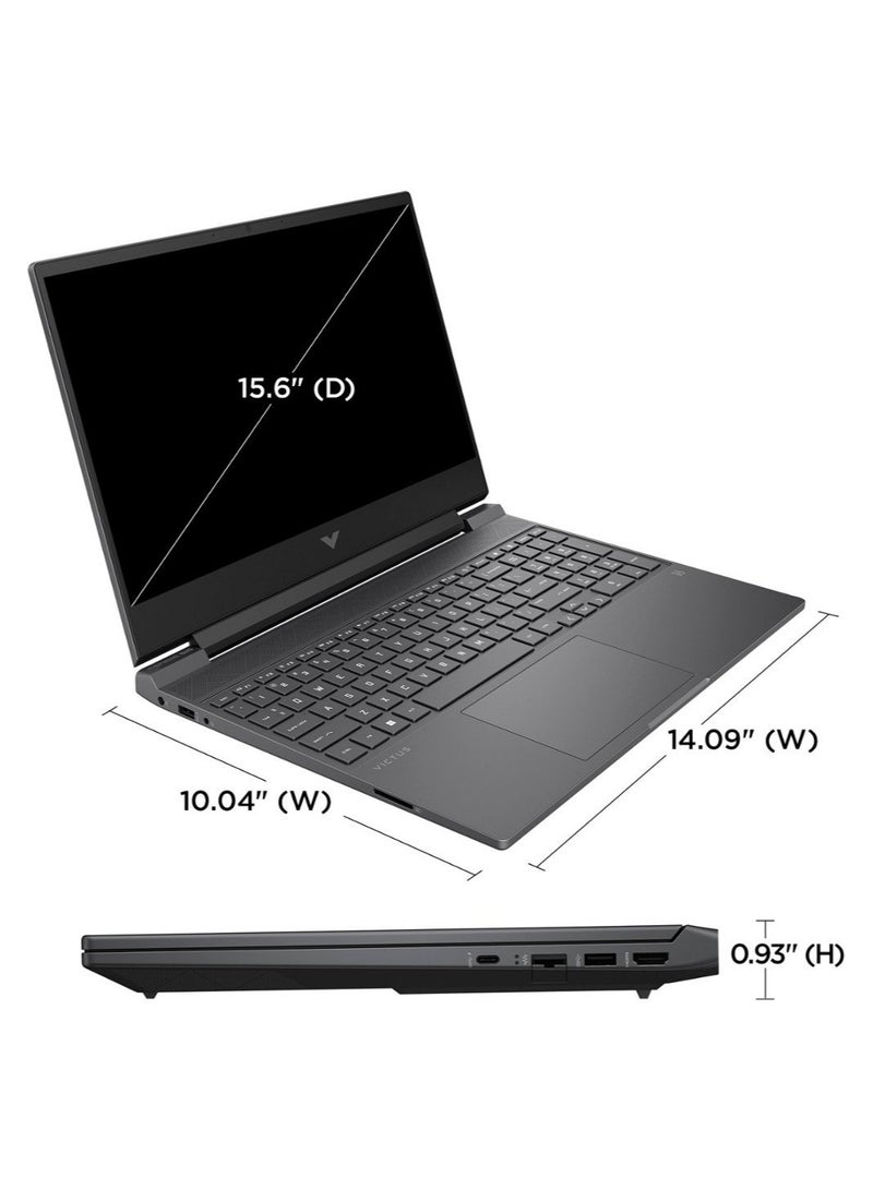 HP - Victus Gaming (Upgraded Version) Laptop With 15.6-Inch Display, AMD Ryzen 5 7535HS Processor/8GB RAM/512GB SSD/NVIDIA GeForce RTX 2050 Graphics Card/Windows 11 Home English Mica Silver - Image 1