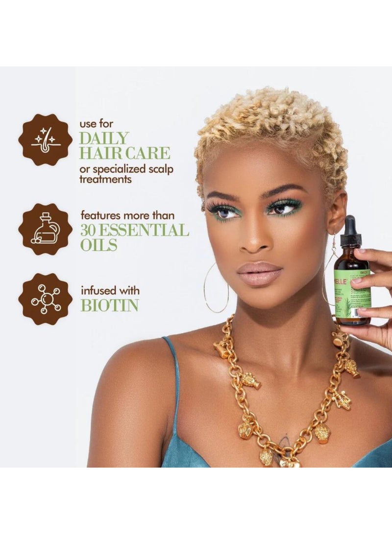 MIELLE Rosemary Mint Scalp And Hair Strengthening Oil Hair Roots And Eyebrows Nourishment, Hair Growth, And Hairfall Treatment Pure Oil Lab Tested 59ml - Image 4