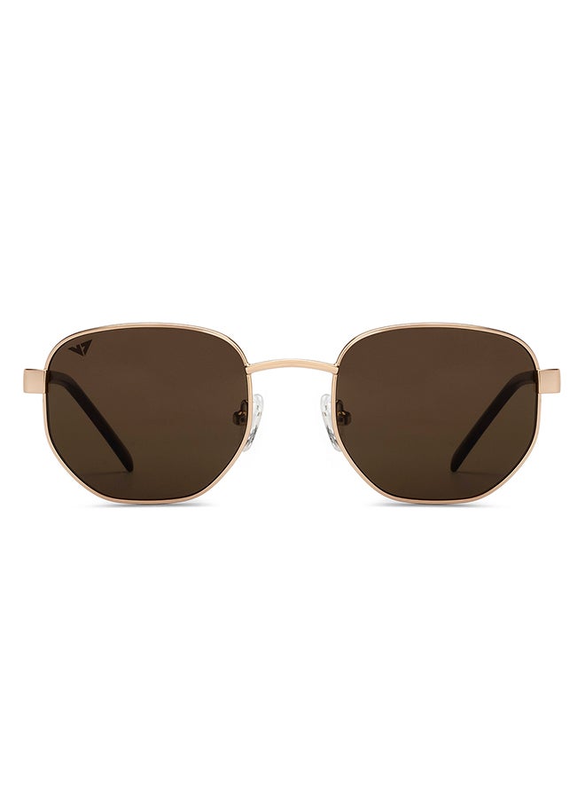 VINCENT CHASE Full Rim Hexagonal Petite Branded Latest And Stylish Sunglasses 100% UV Protected Unisex Small VC S16527  - Image 2