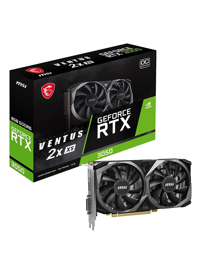 إم اس أي - بطاقة رسوميات GeForce RTX 3050 8GB GDRR6 128-Bit HDMI/DP PCIe 4 Torx Twin Fans Ampere OC للألعاب (RTX 3050 Ventus 2X XS 8G OC) - Image 1