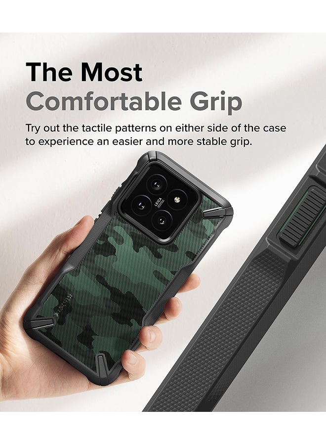 Ringke Fusion-X Compatible With Xiaomi 14 Case Military-Grade Protection Anti-Scratch Advanced Rugged Heavy Duty Bumper Phone Case Cover - Camo Black - Image 5