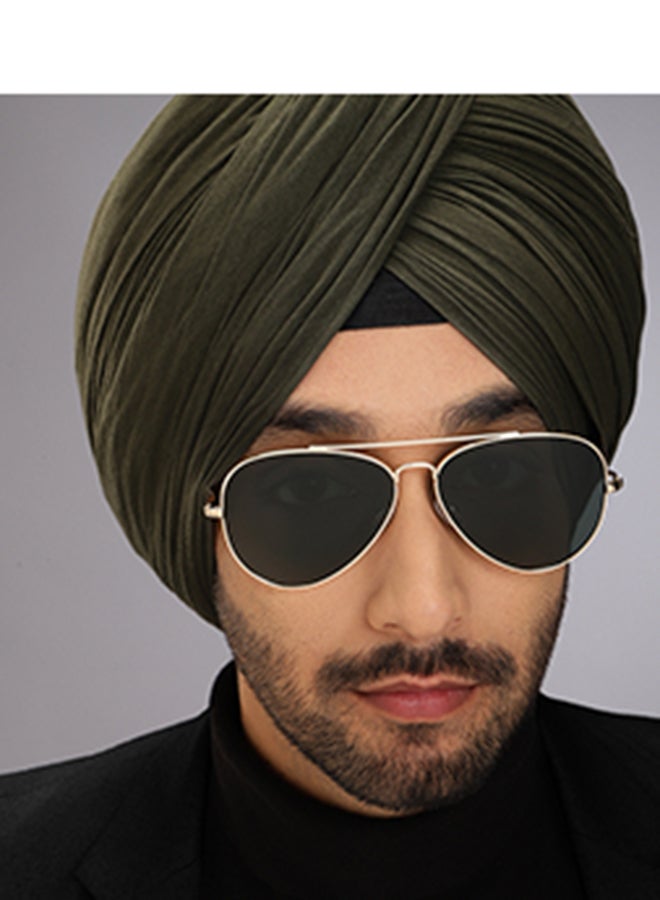 John Jacobs Men's Full Rim Pilot Stylish & Premium Polarized Turban Collection 100% UV Protected Men Extra Wide JJ S16387XW  - Image 3