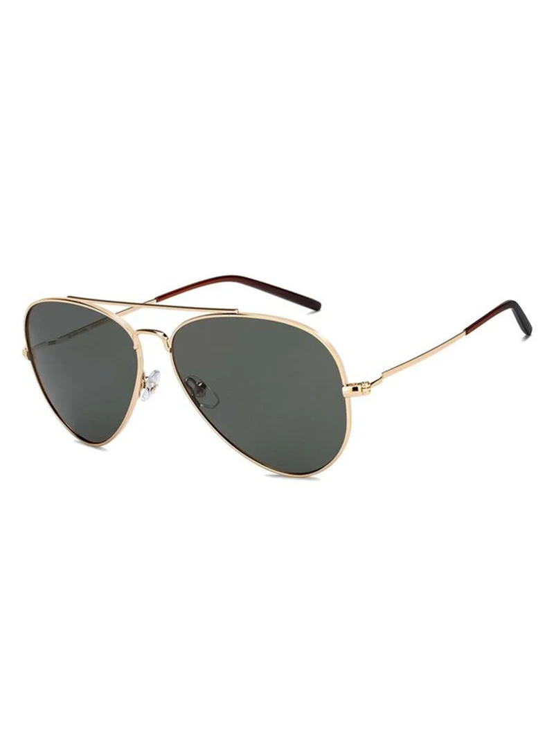 John Jacobs John Jacobs | Gold - Grey | Full Rim Aviator Stylish & Premium Polarized Sunglasses | Turban Edit | 100% UV Protected (UV400) | Men | Wide | JJ S16387XW