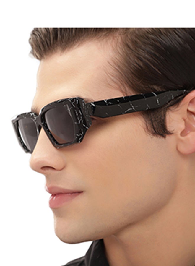 John Jacobs Full Rim Rectangular Stylish & Premium Sunglasses 100% UV Protected Unisex Extra Wide JJ S16392  - Image 3