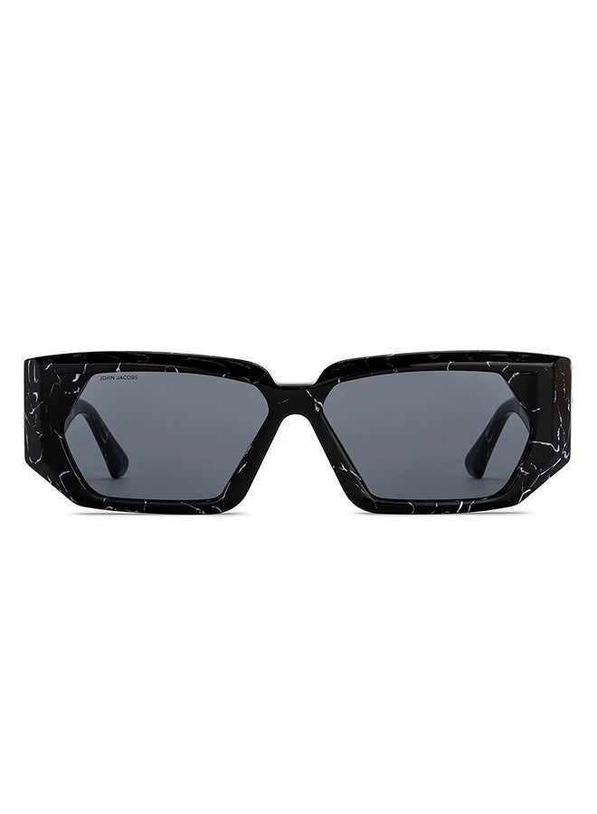 John Jacobs Full Rim Rectangular Stylish & Premium Sunglasses 100% UV Protected Unisex Extra Wide JJ S16392  - Image 2