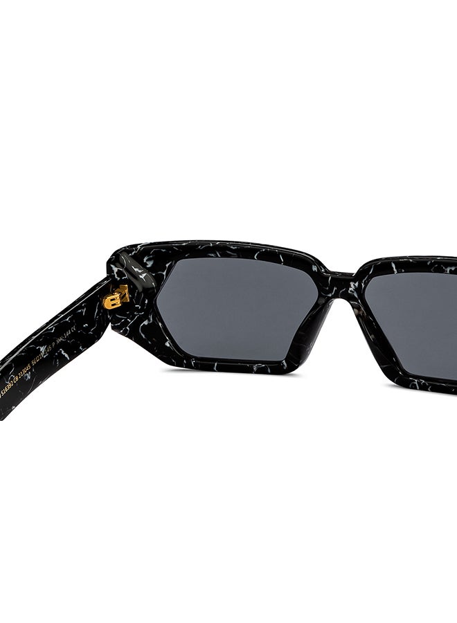 John Jacobs Full Rim Rectangular Stylish & Premium Sunglasses 100% UV Protected Unisex Extra Wide JJ S16392  - Image 4