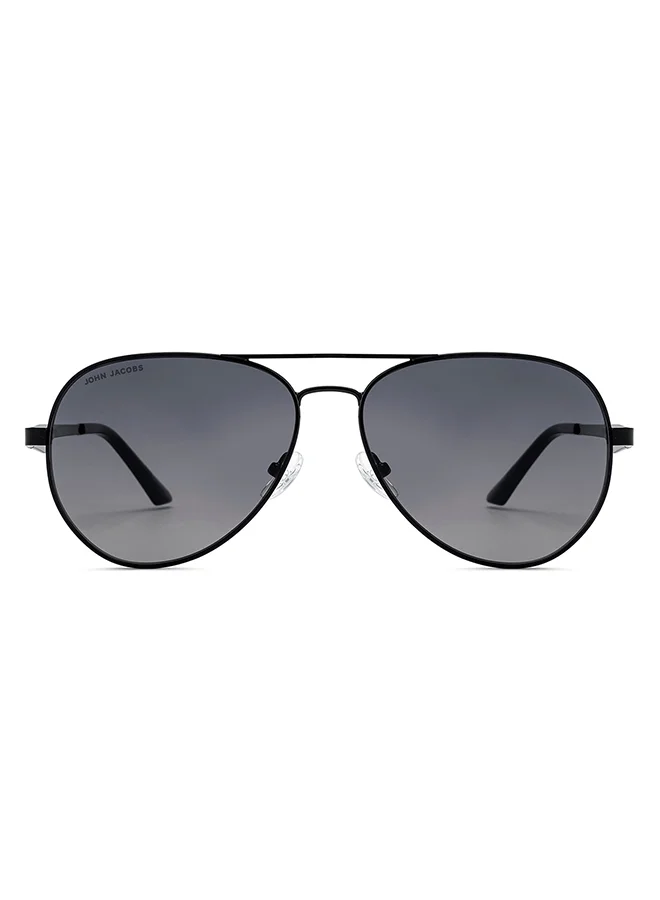 John Jacobs Full Rim Pilot Stylish & Premium Sunglasses 100% UV Protected Unisex Wide JJ S16501