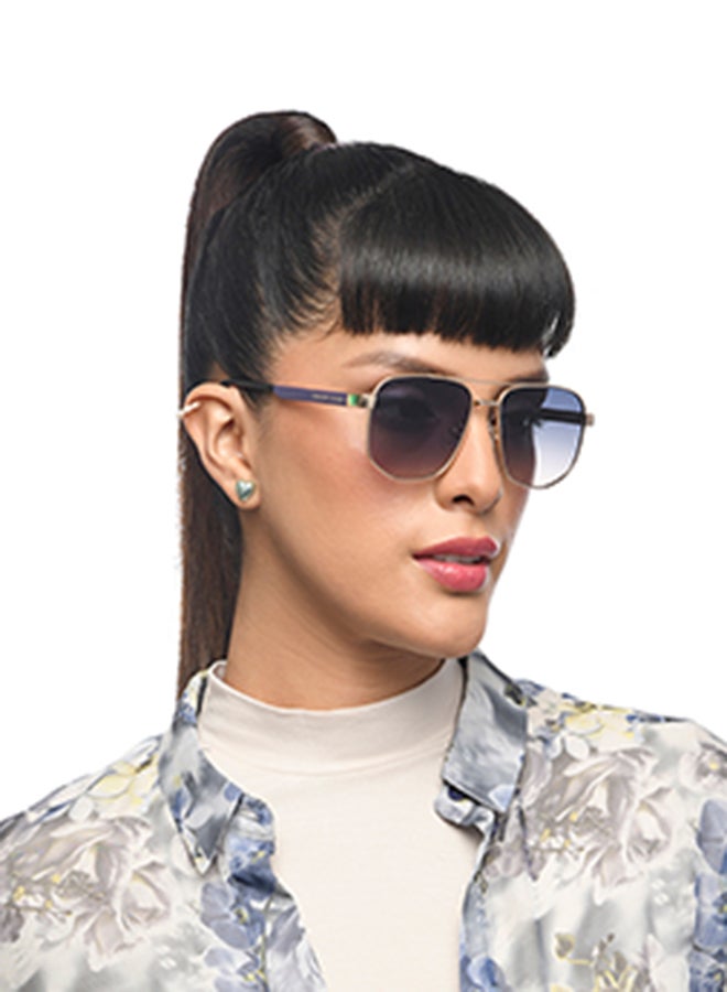 VINCENT CHASE Full Rim Hexagonal Petite Branded Latest And Stylish Sunglasses 100% UV Protected Unisex Medium VC S16529  - Image 4