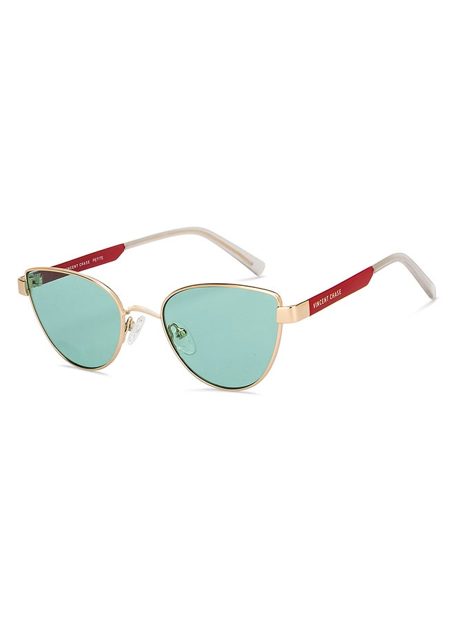 VINCENT CHASE Women's Full Rim Cat Eye Petite Branded Latest And Stylish Sunglasses 100% UV Protected Women Small VC S16530  - Image 1