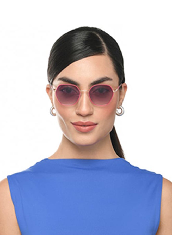 VINCENT CHASE Women's Full Rim Hexagonal Future Classics Branded Latest And Stylish Sunglasses Polarized And 100% UV Protected Women Small VC S16549  - Image 3