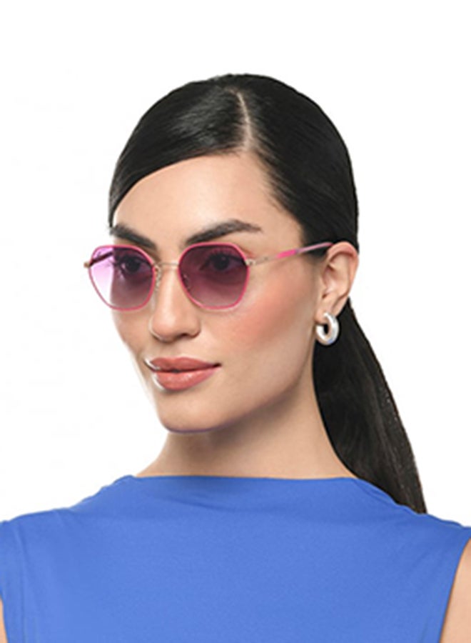 VINCENT CHASE Women's Full Rim Hexagonal Future Classics Branded Latest And Stylish Sunglasses Polarized And 100% UV Protected Women Small VC S16549  - Image 4