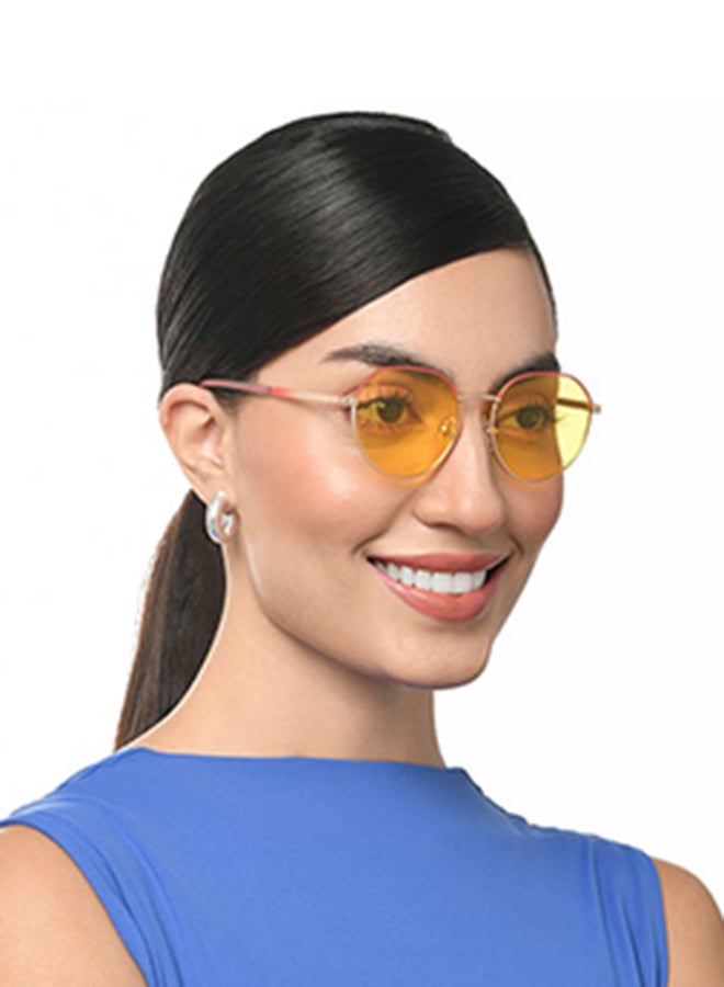 VINCENT CHASE Women's Lenskart Full Rim Hexagonal Future Classics Branded Latest And Stylish Sunglasses Polarized And 100% UV Protected Women Small VC S16550  - Image 4