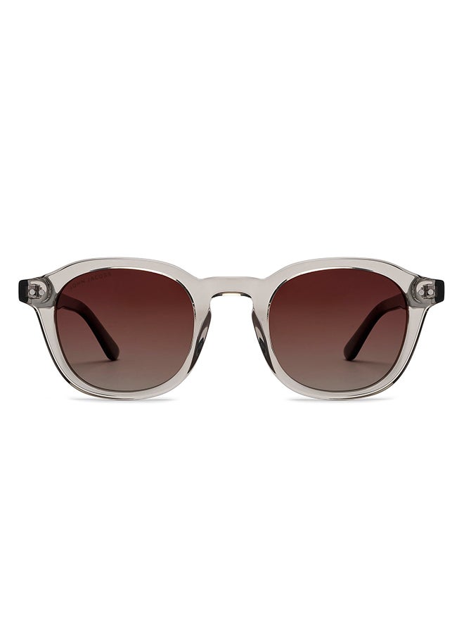 John Jacobs John Jacobs Full Rim Round Stylish & Premium Polarized Sunglasses Eco-Acetate Polarized And 100% UV Protected Unisex Large JJ S16635  - Image 2