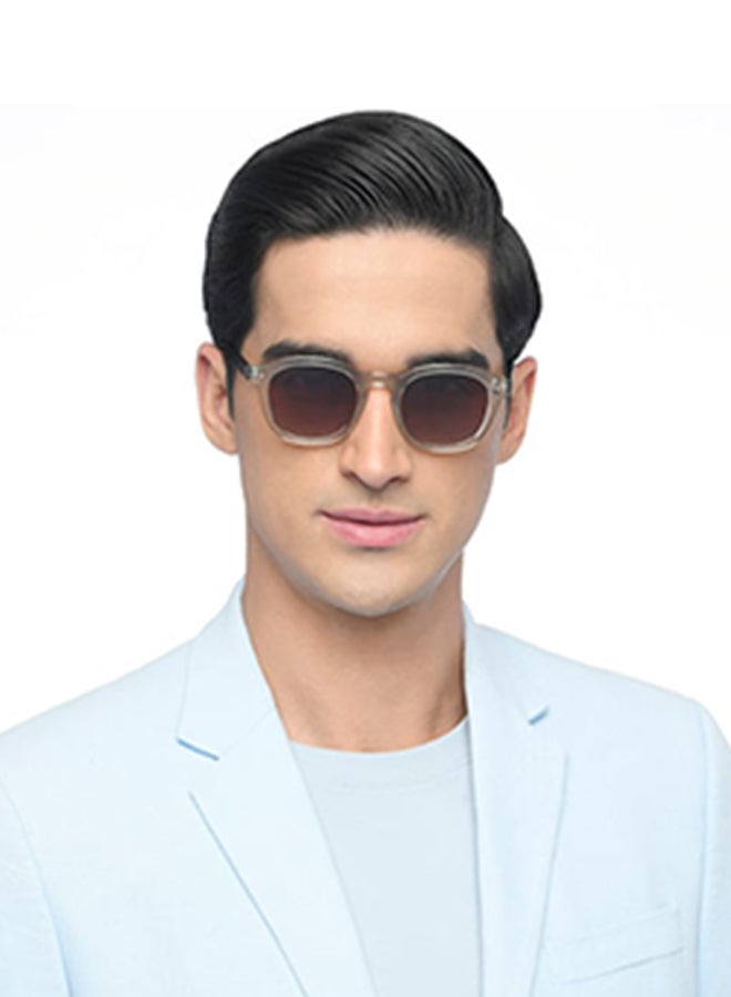 John Jacobs John Jacobs Full Rim Round Stylish & Premium Polarized Sunglasses Eco-Acetate Polarized And 100% UV Protected Unisex Large JJ S16635  - Image 3