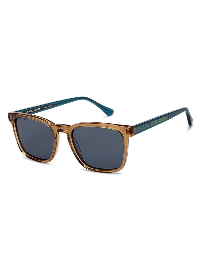John Jacobs John Jacobs Full Rim Rectangular Stylish & Premium Polarized Sunglasses Eco-Acetate Polarized And 100% UV Protected Unisex Medium JJ S16636  - Image 1