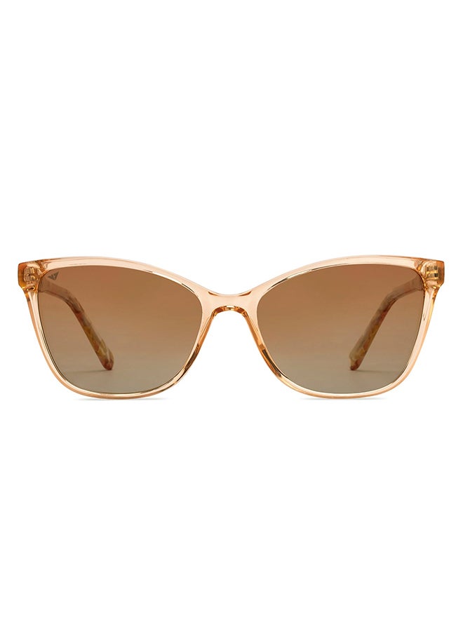 VINCENT CHASE Women's Full Rim Cat Eye In Bloom Branded Latest And Stylish Sunglasses Polarized And 100% UV Protected Women Medium VC S16660  - Image 2