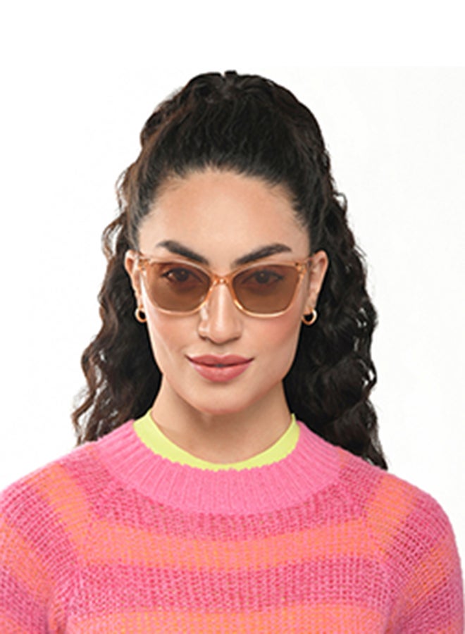 VINCENT CHASE Women's Full Rim Cat Eye In Bloom Branded Latest And Stylish Sunglasses Polarized And 100% UV Protected Women Medium VC S16660  - Image 4