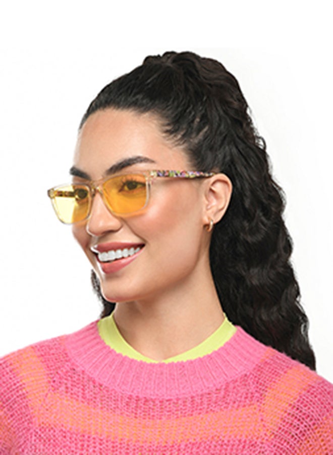 VINCENT CHASE Women's Full Rim Rectangular In Bloom Branded Latest And Stylish Sunglasses Polarized And 100% UV Protected Women Large VC S16661  - Image 4