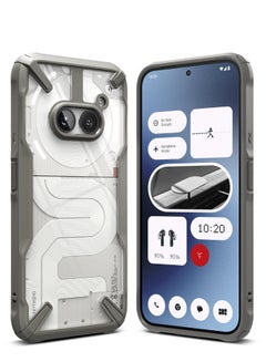 Ringke Fusion-X Compatible With Nothing Phone (2A) Case , Anti-Scratch Dual Coating Advanced Rugged Hybrid Heavy Duty Bumper Phone Case Cover - Grey  - Image 1