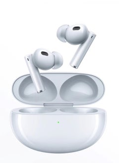 Buds Air 6 Pro Truely Wireless Earbuds, 50dB Active Noise Cancellation, 40 Hours Playtime, Dynamic Bass Boost, 6-Mic for Clear Calls,Bluetooth 5.3 Silver/Blue