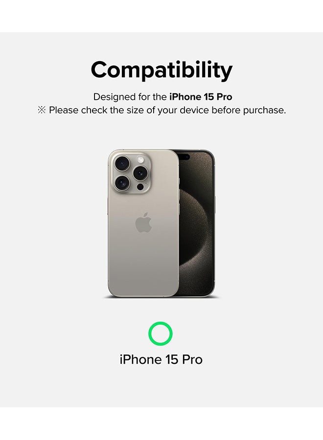 Tempered Glass Easy Slide Compatible With iPhone 15 Pro Screen Protector, Case Friendly Shatterproof Premium 9H Hardness, Anti-Scratch - 2 Pack Clear