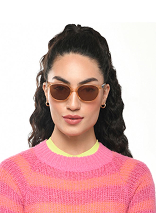 فينسينت تشيس نظارات شمسية نسائية عصرية وأنيقة بإطار كامل على شكل عين القط مزودة بفلتر قطبي و100% حماية من الأشعة فوق البنفسجية VC S16663 - Image 3