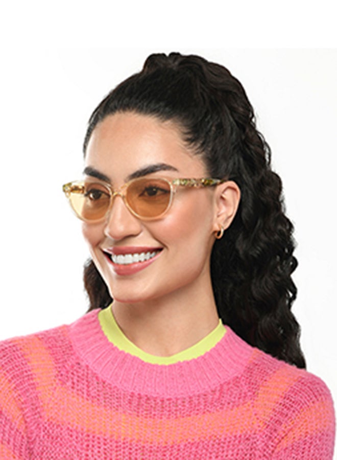 VINCENT CHASE Women's Full Rim Cat Eye In Bloom Branded Latest And Stylish Sunglasses Polarized And 100% UV Protected Women Medium VC S16663  - Image 4