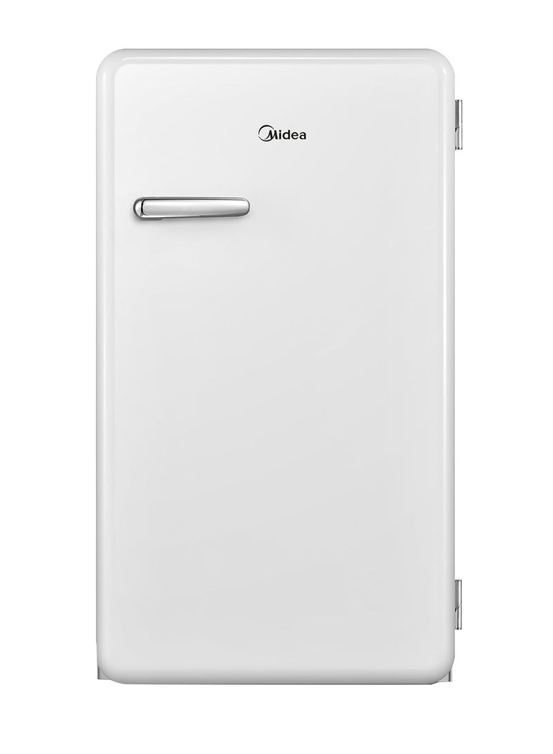 142L Gross Single Door Retro Style Refrigerator, Compact Size Free Standing, Best For Bedroom, Office & Mini Bar, Freezer Compartment Inside, Quick Cooling & Easy Cleaning 142 L MDRD142SLE01 White - pnsku/N70077006V/45/_/1716870576/28f8831e-45fb-4da6-b4ed-fd975c3d17f2