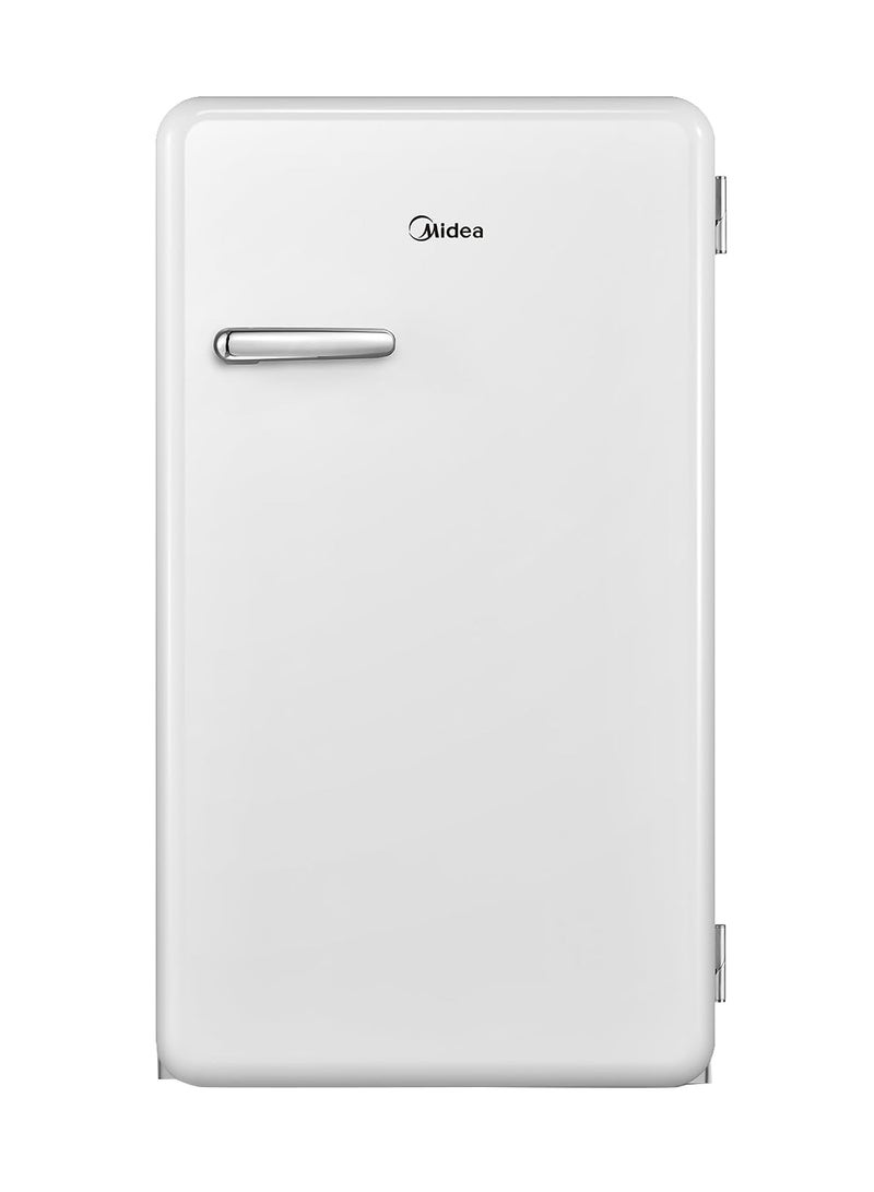Midea 142L Gross Single Door Retro Style Refrigerator, Compact Size Free Standing, Best For Bedroom, Office & Mini Bar, Freezer Compartment Inside, Quick Cooling & Easy Cleaning MDRD142SLE01 White  - Image 2