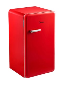 Midea 142L Gross Single Door Retro Style Refrigerator, Compact Size Free Standing, Best For Bedroom, Office & Mini Bar, Freezer Compartment Inside, Quick Cooling & Easy Cleaning 142 L MDRD142SLE32 Red  - Image 2