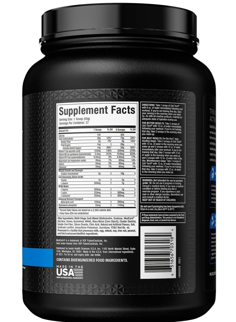 MuscleTech Cell Tech Creatine Fruit Punch 3 Lbs  - Image 3