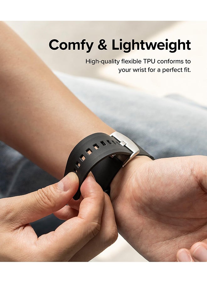 رينجك سوار ساعة مطاطي One Bold متوافق مع Apple Watch 49 مم / 45 مم / 44 مم / 42 مم، حزام سيليكون TPU خفيف الوزن ومرن وقابل للتعديل - - Image 5