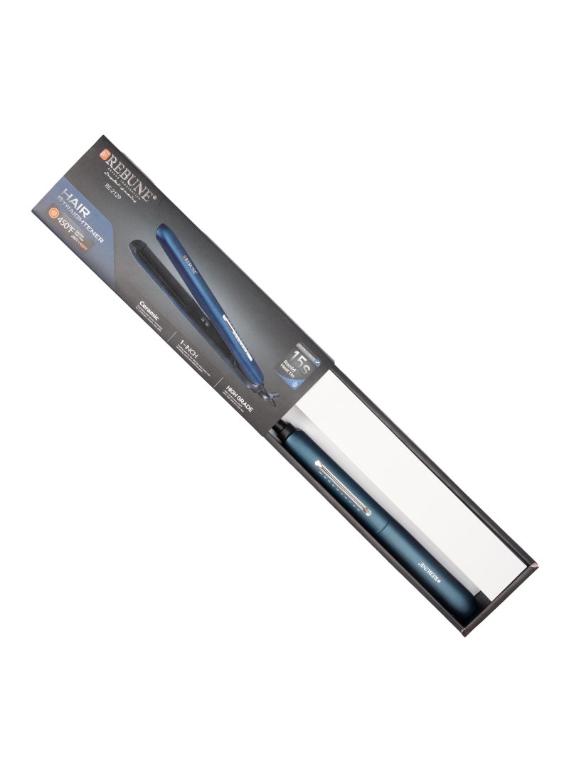 REBUNE - Ceramic hair straightener with power of 52 watts and cord length of 1.8 meters RE-2129 - Image 1