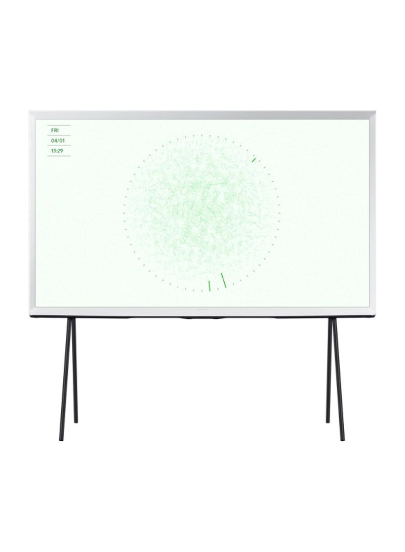 Samsung - The Serif Smart TV, Lifestyle TV, 55 Inch, 2024, 360 All Round Design, Matte Display, Detachable Stand, Tizen OS QA55LS01DAUXZN Cloud White - Image 1