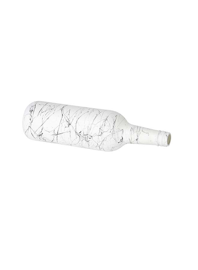 Royalford Royalford 750ML Glass Oil Bottle RF11770 Stylish Marble Design with Matte Design, Perfect for Dispensing Oil, Vinegar, Olive Oil, Spices, Etc. With PP Lid and Pouring Spout White Multicolor 750ml - Image 4