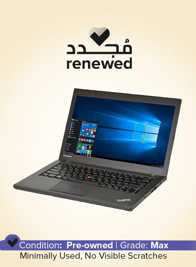 Lenovo Renewed - Thinkpad T440 Laptop With 14-Inch Display,Intel Core i5 Processor/4th Gen/8GB RAM/256GB SSD/Windows Arabic Black  - Image 1