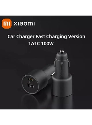 Xiaomi MI Car Charger 1A1C 100W 5V 3A Dual USB Fast Charging QC